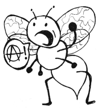Illustration d'abeilles pour le projet